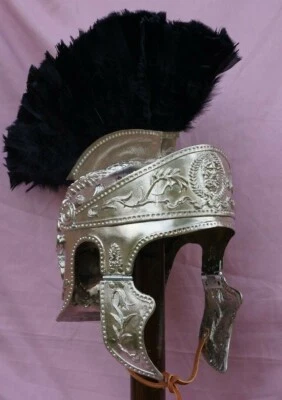 Casco de oficial romano de bronce plateado legado cónsul tribuna pretoriano  Foto 1 de 4