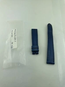 New Auth Roger Dubuis Blue 14-12mm Leather Strap - Picture 1 of 7