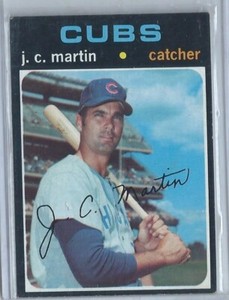 1971 Topps #704 J.C. Martin Cubs High Number