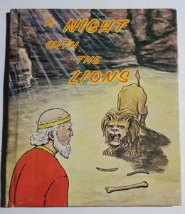 Vintage Book A Night With The Lions Daniel Bible Story Raymond Woolsey - Picture 1 of 5