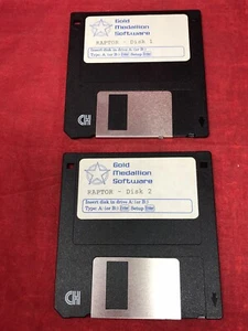 Gold Medallion Software - RAPTOR on 3.5" Disk Vintage Video Game - Picture 1 of 7