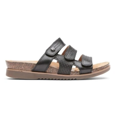 Sandalias Cobb Hill CH May Slide cuñas sin cordones negras talla 7 ($C) Foto 1 de 4