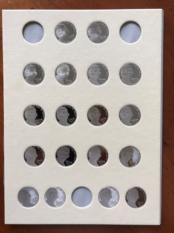 2006-2022-2023 S Proof Jefferson Nickels Complete 18 Year Run - Set of 18 Cover