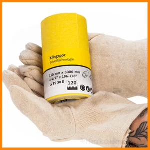 Klingspor PS30D 115x5000mm Schleifpapier Schleifrolle Schleifblatt Holz Farbe - Bild 1 von 6