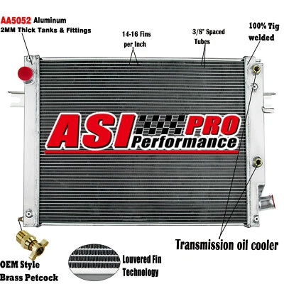 3 Row Aluminum Radiator for 13-18 2017 Ram 2500 3500 4500 5500 AT 52014720AA - Image 1 of 4
