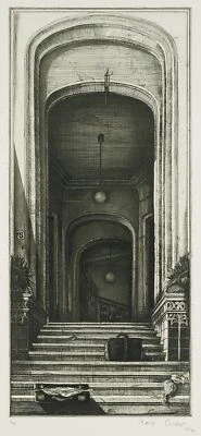 R. ESCHER (*1936), Später Abschied,  1976, Rad. Surrealismus Stillleben 1970-198 - Bild 1 von 4