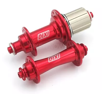 Dixi Road Front 20/ Rear 24H for Shimano 11 Speed,bike bicycle hubs set Red - Image 1 of 4