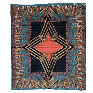 Vintage India Block Print Square Bohemian Tapestry wall art Handmade 47"x53" - Picture 1 of 7