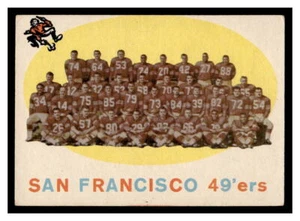 1959 Topps Football  #61 San Francisco 49ers  SC26 - Picture 1 of 2