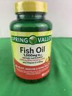 Spring Valley Fish Oil 1000mg Dietary Supplement 600mg EPA/400mg 60ct EXP 3/22