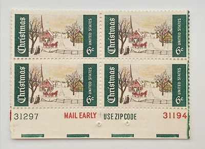 Scott #1384 Plate Block of Four - Free Shipping #1 - Image 1 of 2