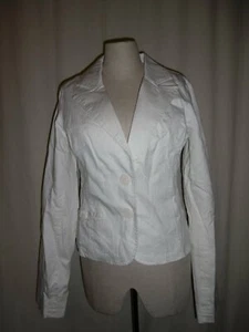 SOLO blazer corto de algodón GEORGE SUMMER MACHO BLAZER snow white NUEVO - Imagen 1 de 6