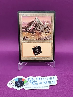 MTG Mountain 343/350 Invasion Signed Matt Cavotta Shadow Signature *CCGHouse* - Image 1 of 4