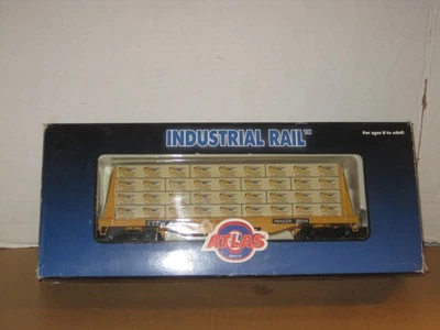 O Gauge Industrial #1004103-2 Flat Car w/Lumber load Trailer Train Road-#81577 - Image 1 of 4