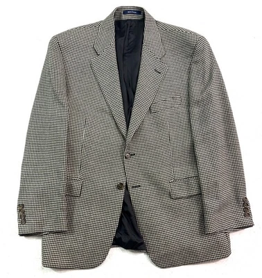 Chaqueta Blazer Abrigo Deportivo De Colección Años 90 Ralph Lauren Chaps 44S Negro Blanco Pata de Gallo Foto 1 de 4