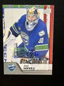 20-21 UD AHL Hockey RC Auto 197 Joel Hofer - Imagen 1 de 2