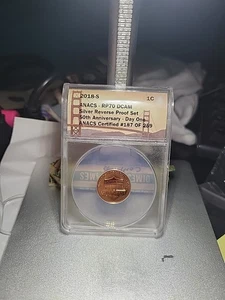 2018 S RP70 DCAM Reverse Proof Lincoln Sheld Cent. Day One 50th Anniversary! - Bild 1 von 3