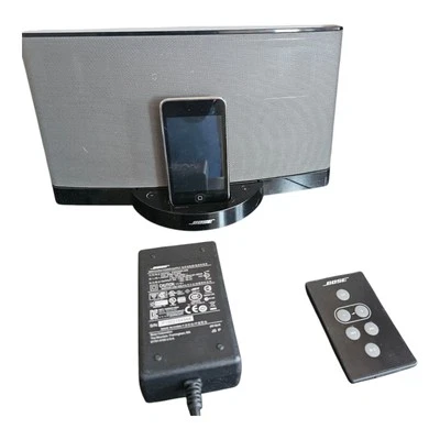 Bose SoundDock Speaker + Apple IPod Touch + Mains Cables Tested Working - Image 1 of 4