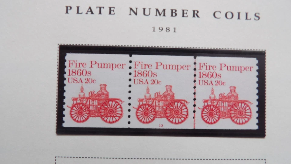 #1908 PNC3 20c Pumper  Plate #13 MNH OG VF/XF - Image 1 of 1