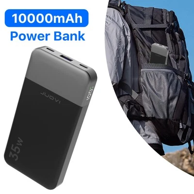 Portable Power Bank 10000mAh 35W PD Fast Charging Battery Backup For Cell Phone - Image 1 of 4