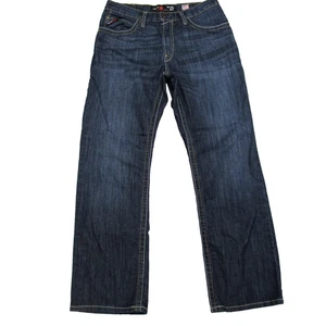 Ariat M4 FR Relaxed Boot Cut Jeans Herren 31x30 blau schwer entflammbar USA Stoff - Bild 1 von 11