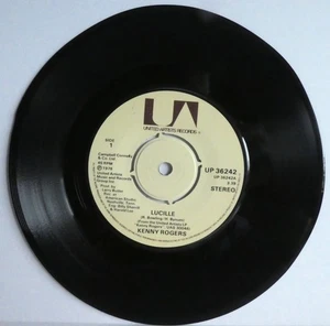 Kenny Rogers – Lucille , Vinyl 7" Single Stereo 45 RPM UK 1976 Country / Folk - Picture 1 of 3