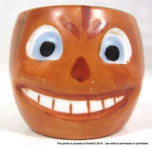 Antique Child JACK-O-LANTERN GERMANY HOLIDAY 1-7/8" CUP - Picture 1 of 5