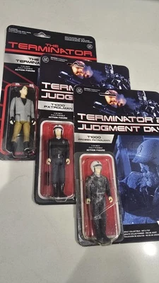 Figuras Reaction Funko Super7 Terminator T800 T1000 Frozen Terminator 2 3/4" Foto 1 de 4