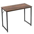 Compact Industrial Computer Desk 39" Small Home Office Writing PC Study Table