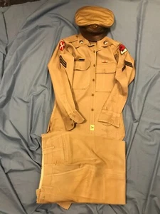 Original Named US 2nd & 8th Army Khaki Medical Uniform Complete Korean War - Picture 1 of 23