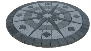 Pflasterstein Pflasterkreis ROMA anthrazit, grau, schwarz 120cm - Bild 1 von 1