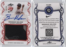 2018 Leaf Perfect Game National Showcase Red /15 Brennan Malone Patch Auto
