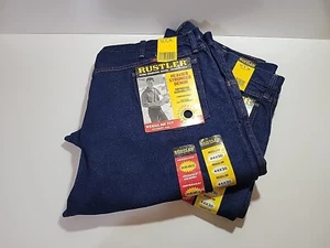 Jeans Rustler Para Hombre 44x30 Azul Denim Calce Regular Pierna Recta X2 FUNCIONA PEQUEÑO *LEER - Imagen 1 de 4