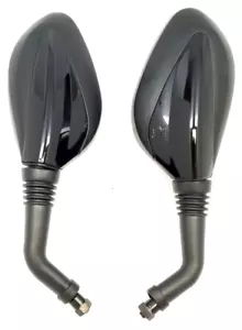 Espejos retrovisores NEGROS 8 mm GY6 ciclomotor Vespa Peace 50cc 150cc 250cc. ¡EE. UU.! - Imagen 1 de 2