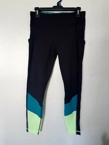 Lululemon Trail Bound 7/8 Tight Leggings Luxtreme Sz 8 Blue Tropics Mint EUC - Picture 1 of 9