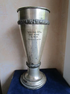 Andeken Vase,Pokal"Von den Uffz.der alten 2./Kf.4. Ohrdruf 1.12.34" - Bild 1 von 8