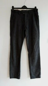 Gorgeous Grey Tapered Leg Flat Front Casual Trousers by Easy - Size W30, L32 - Picture 1 of 4