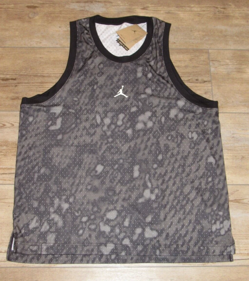 NIKE Dri-FIT Jordan Sport Mesh Jersey Black Men’s Size M FN5854-010