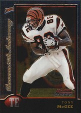 1998 Bowman Chrome Golden Anniversary Bengals Football Card #153 Tony McGee