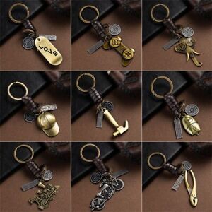 Elephant Music Guitar Keychain Skateboard Retro Key Ring  Jewelry Gifts