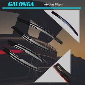 Viseras protectoras de lluvia de ventana sedán de 4 puertas para Honda Civic 2006-2011 estilo Mugen II - Imagen 1 de 10