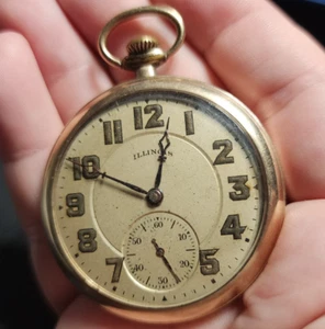 12S 17J Gold Filled Illinois Springfield Grade 404 Pocket Watch 3474341 Model 3 - Imagen 1 de 17