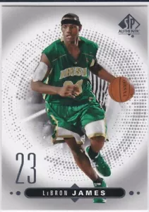 LEBRON JAMES Oberdeck SP authentische irische HIGH SCHOOL BASKETBALLKARTE $$ NEUWERTIG! - Bild 1 von 2