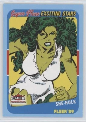 2024 Fleer Throwbacks '89 Marvel Edition Exciting Stars She-Hulk #5 - Image 1 of 2