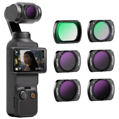 NEEWER 6 Pack UV CPL Magnetic ND/CPL Polarizing Filter Set for DJI OSMO Pocket 3 - Image 1 of 4