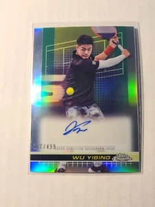 Autógrafo de tenis cromado Topps 2024 Wu Yibing #TCA-YWU refractor 317/499 - Imagen 1 de 2