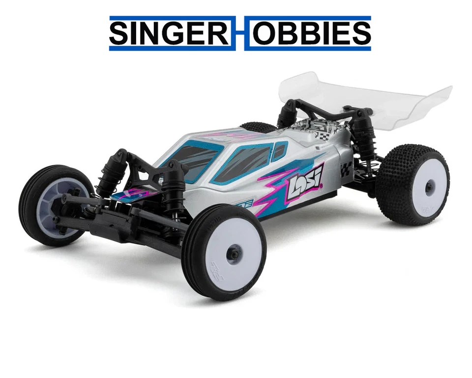 Losi Micro-B 2 Wheel Drive Buggy Silver RTR LOS00007T2