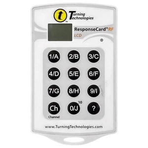 Turning Technologies Scheda di Risposta RF LCD RCRF-03 Clicker Programmabile - Foto 1 di 5