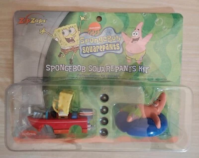 Zip Zaps Spongebob Squarepants Car Kit Micro Control Car 1:64 RadioShack NEW - Image 1 of 2