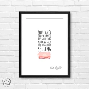 Impresión de póster de cita de Shmi Skywalker "No puedes parar el cambio..." Star Wars - Imagen 1 de 14